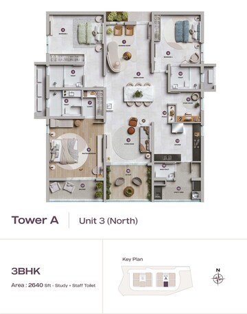  3 BHK Apartment at Lansum Elena, Kokapet – for Sale