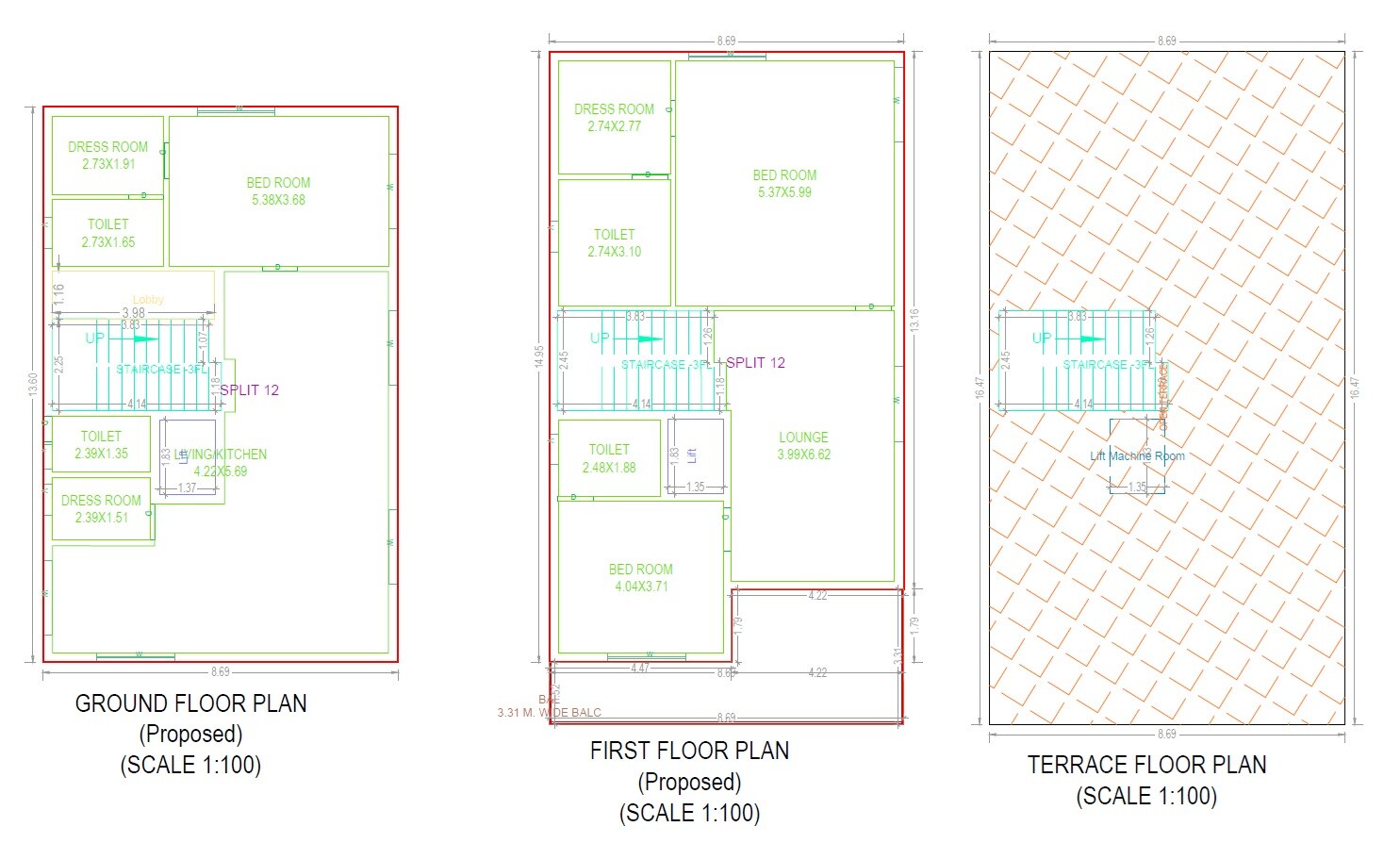 3 BHK 3515 Sq. Ft. Villa