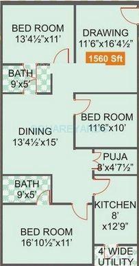 Legend Venkatesa 3 BHK Layout