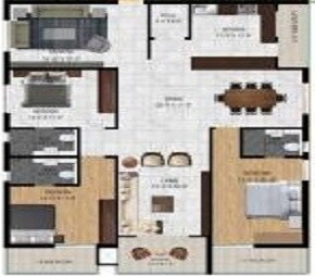 3 BHK 1894 Sq. Ft. Apartment