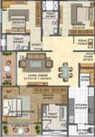 Lodha Athena 3 BHK Layout