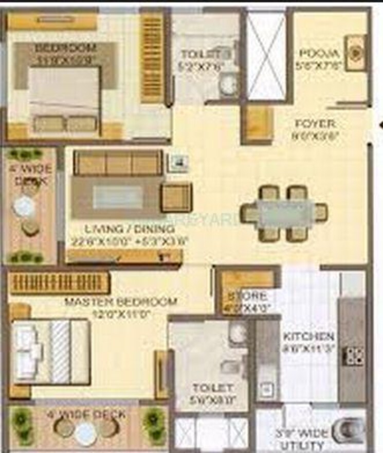 Other, lodha-casa-paradiso-hyderabad 2 Bedroom 1215 Sq.Ft. Apartment In Sanath Nagar Hyderabad 8680472