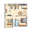 Maanvi Alpha Homes 2 BHK Layout