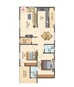 Maanvi Alpha Homes 2 BHK Layout