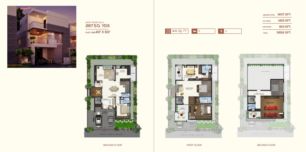 Magna Majestic Meadows Floor Plans Osman Nagar, Hyderabad