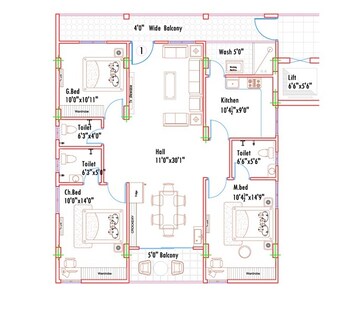  3 BHK Apartment at Mahathi Jaswitha Cyber Ridge, Kondapur – for Sale