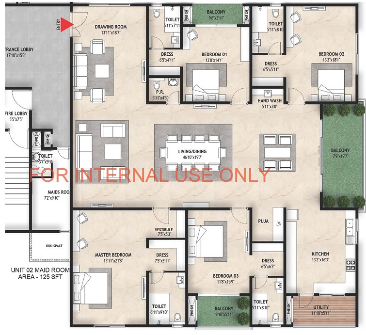 Mahaveer Crystal Garden Floor Plans Attapur, Hyderabad