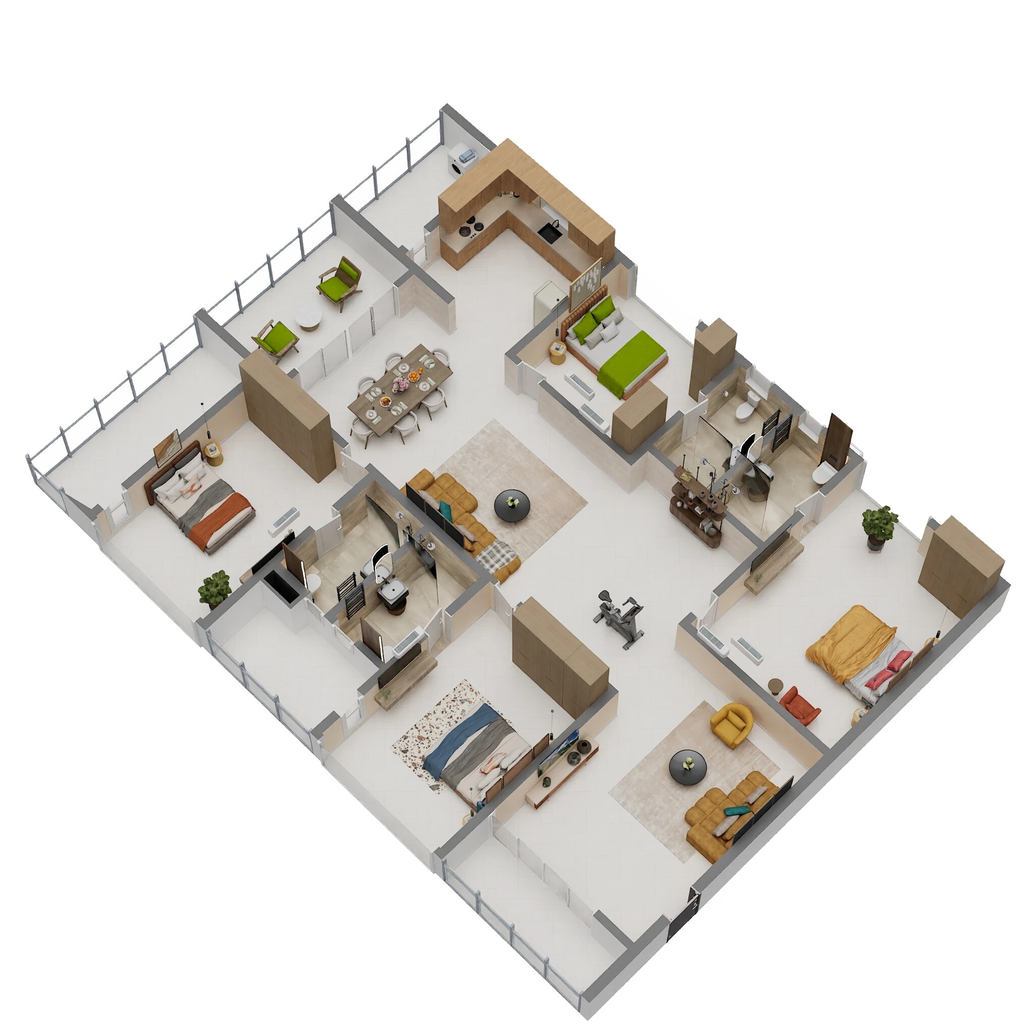 4 BHK 2990 Sq. Ft. Apartment