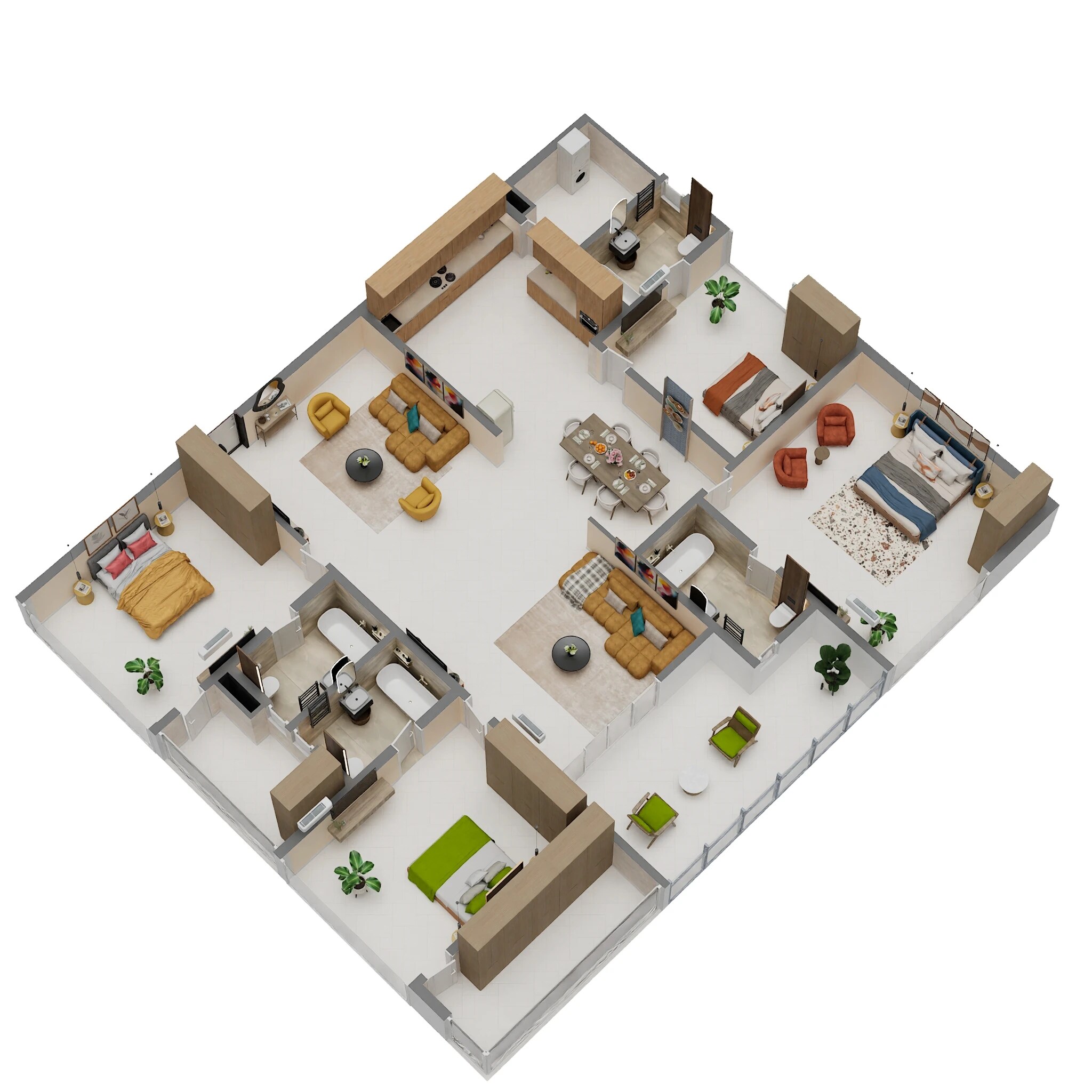 4 BHK 3255 Sq. Ft. Apartment