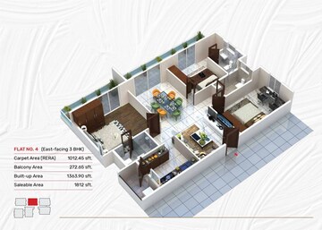  3 BHK Apartment at Manjeera Casa, Gopanpally – for Rent