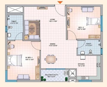  2 BHK Apartment at Mantri Celestia, Gachibowli – for Rent