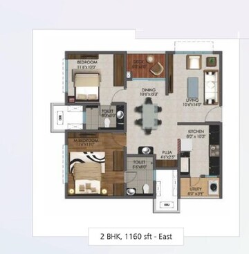  2 BHK Apartment at Marina Skies, Hi Tech City – for Rent