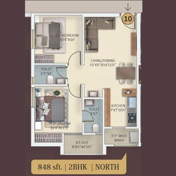  2 BHK Apartment at MKT Urban Tree, Isnapur – for Sale