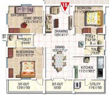  3 BHK Apartment at Modi Elegance, Kukatpally – for Sale