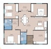 Modi Mayflower Grande 3 BHK Layout