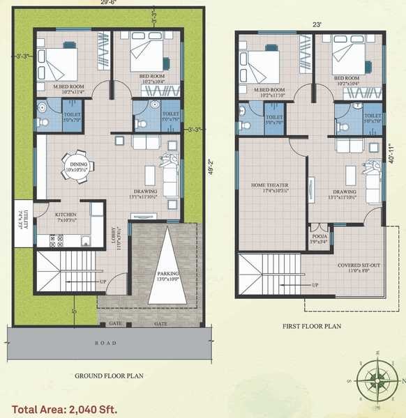 Modi Silver Oak Villas 4 BHK Layout