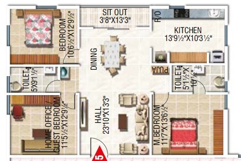 3 BHK 1566 Sq. Ft. Apartment