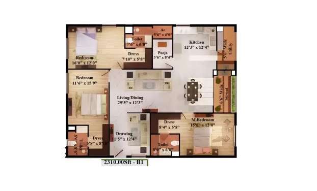 my home abhra apartment 3 bhk 2310sqft 20233319133348