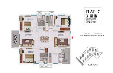  3 BHK Apartment at My Home Akrida, Tellapur – for Sale