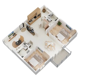 2 BHK 1355 Sq. Ft. Apartment in My Home Sayuk