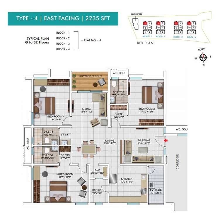 my home tarkshya apartment 3bhk 2235sqft11