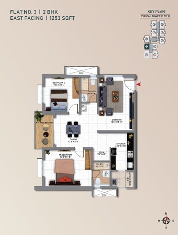  2 BHK Apartment at My Home Tridasa, Tellapur – for Sale