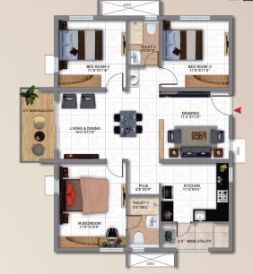 My Home Tridasa in Sangareddy, Hyderabad @ 63.42 Lac | Price List