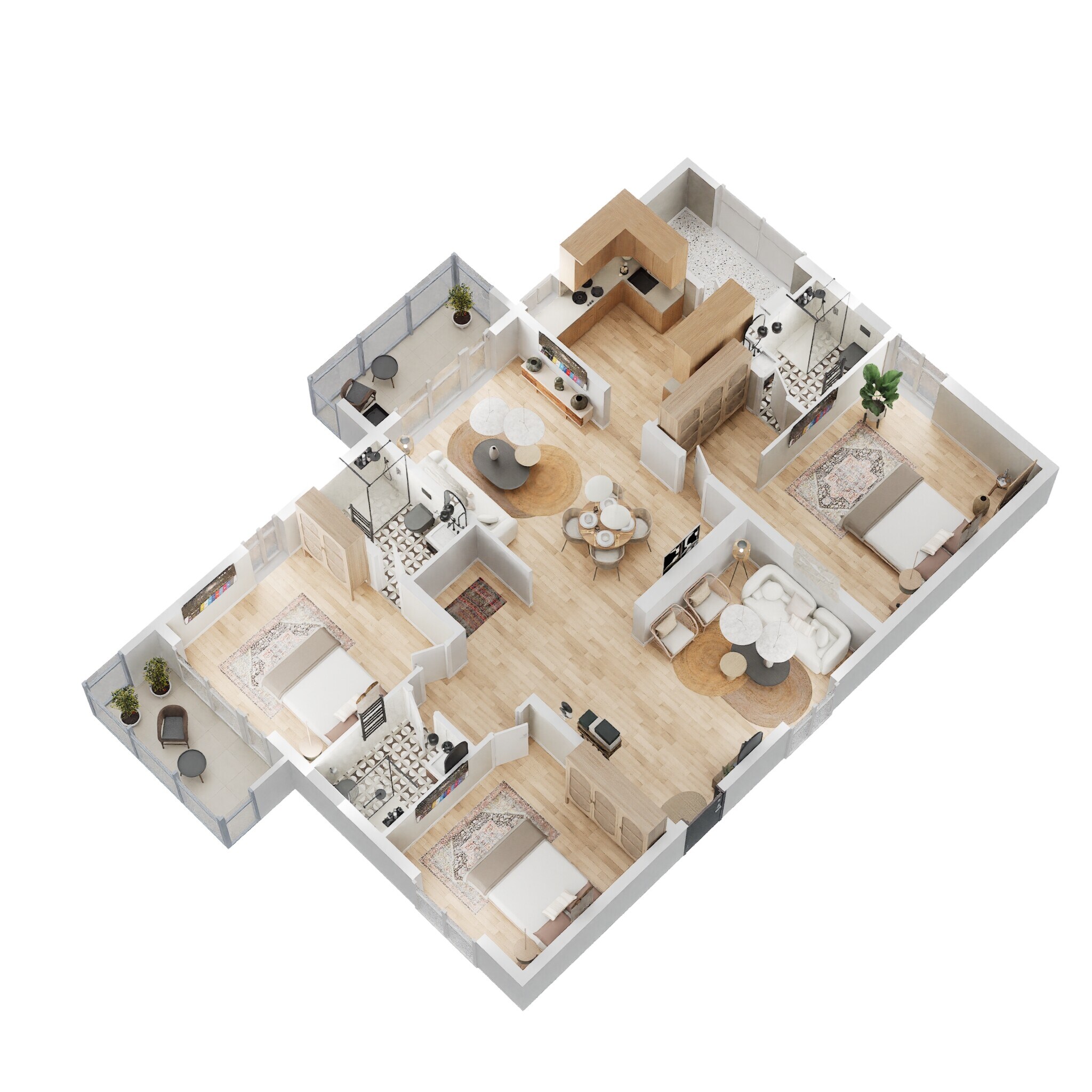 3 BHK 2180 Sq. Ft. Apartment