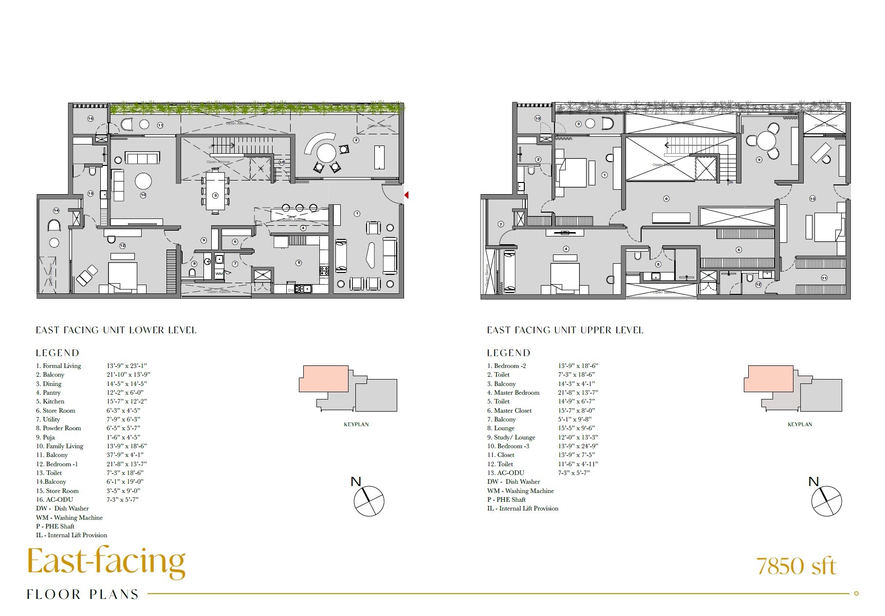 Floor plan of 4 BHK 7885 Sq. Ft. Apartment in Myscape Edition, Hyderabad