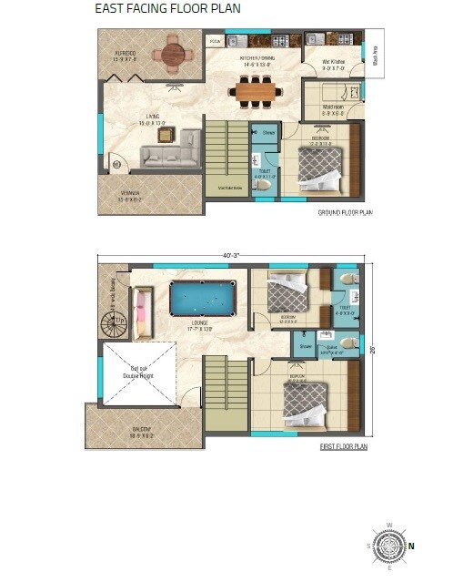 3 BHK 2400 Sq. Ft. Apartment
