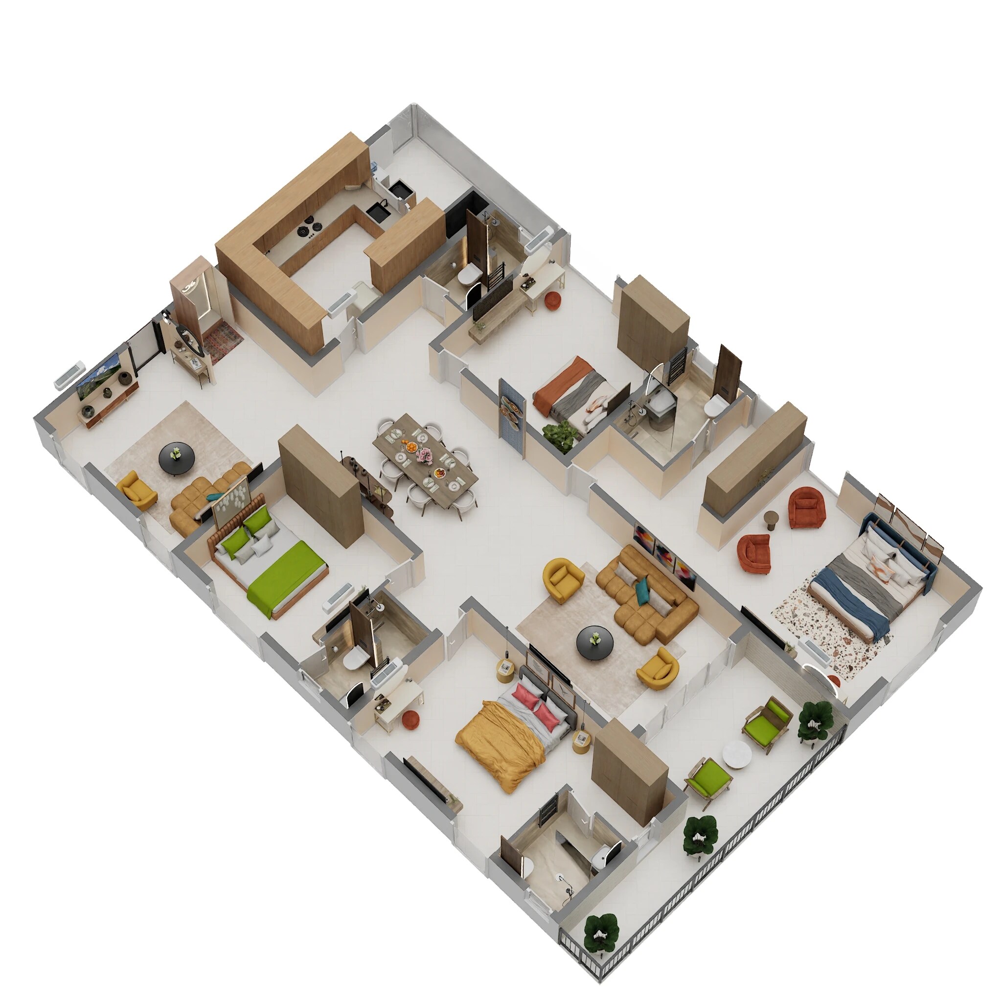 3 BHK 3379 Sq. Ft. Apartment