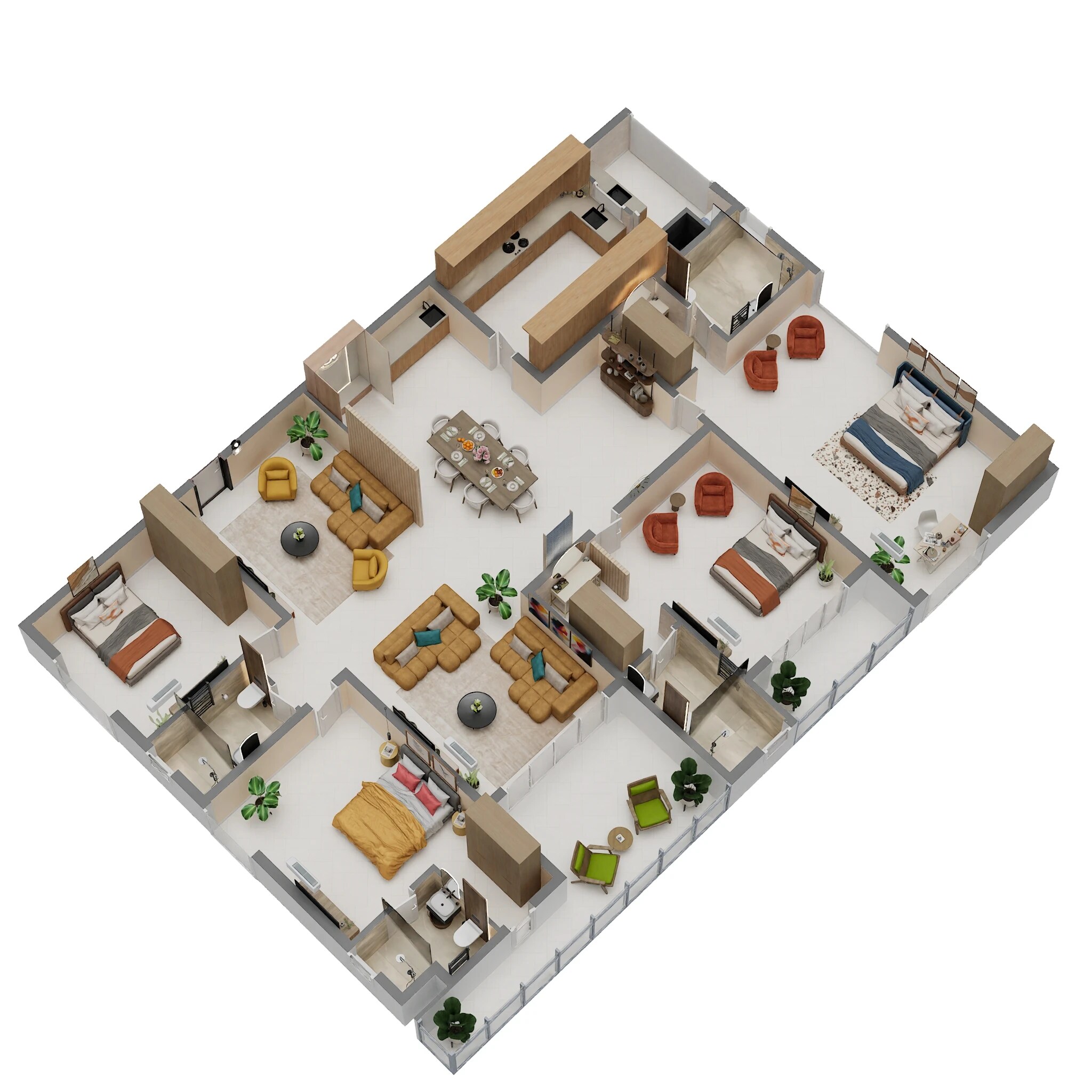 4 BHK 3334 Sq. Ft. Apartment