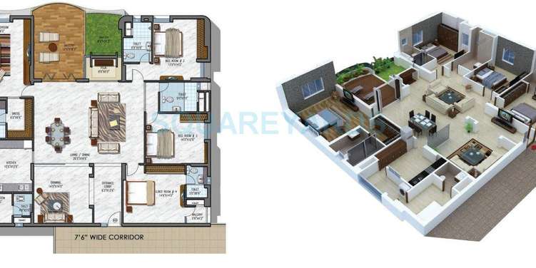 ncc urban gardenia apartment 4bhk 3347sqft1