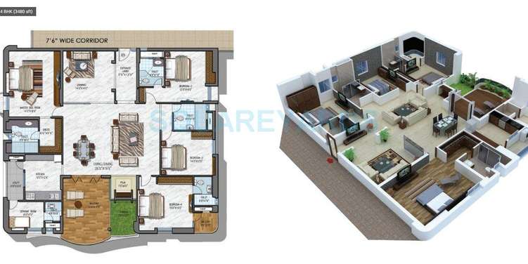 ncc urban gardenia apartment 4bhk 3480sqft1