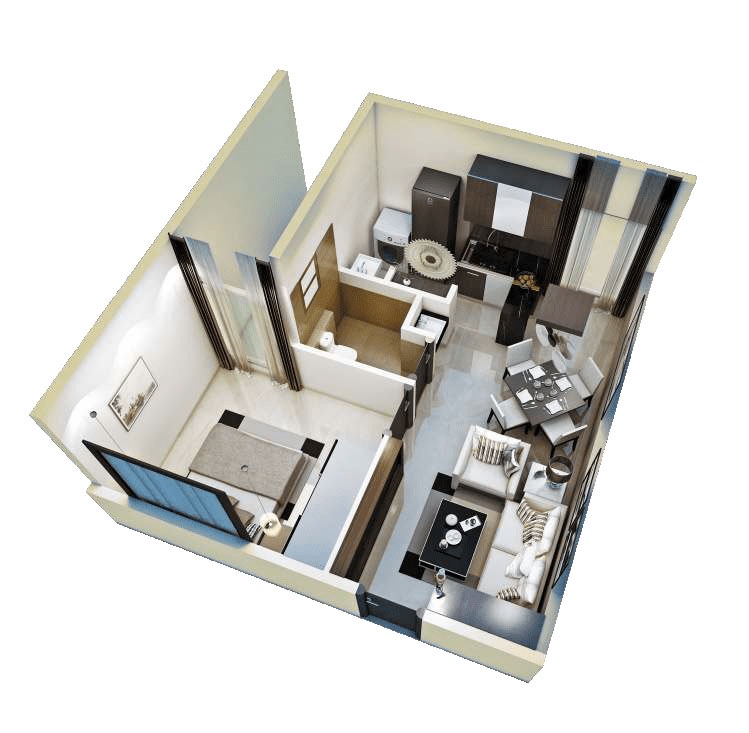 nebula aavaas hyderabad apartment 1 bhk 565sqft 20243629163615