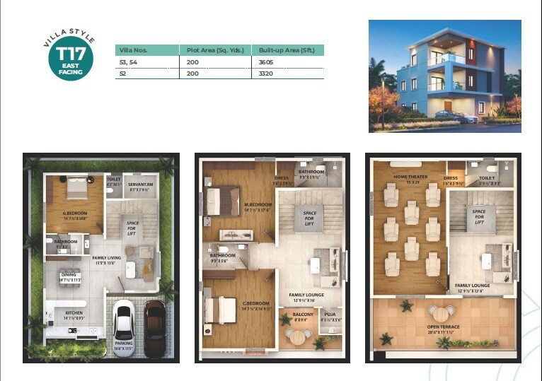 3 BHK 3605 Sq. Ft. Villa