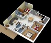 Nestcons Chintala Residency 3 BHK Layout