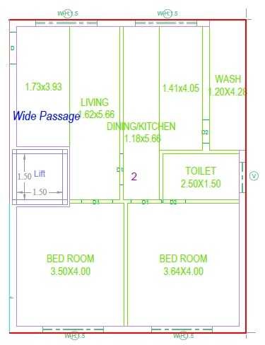 2 BHK 1150 Sq. Ft. Apartment in NLC Anandi