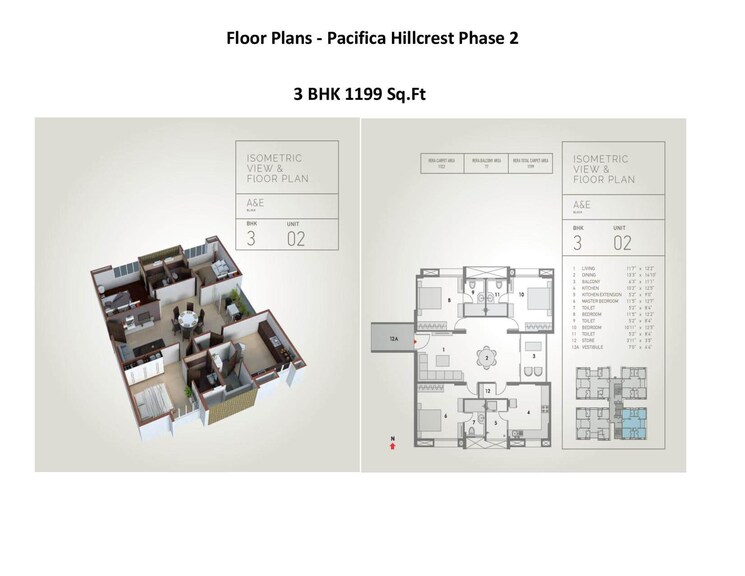 Other, pacifica-hillcrest-phase-2 3 Bedroom 1800 Sq.Ft. Apartment In Gachibowli Hyderabad 8841066