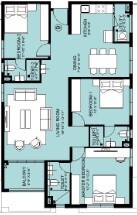 3 BHK 1568 Sq. Ft. Apartment