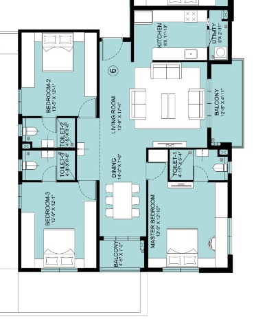 Pbel City Tower L Opal Floor Plans - Peeranchuruvu, Hyderabad