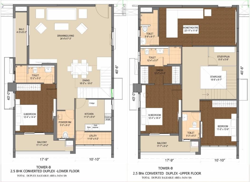 Other, phoenix-golf-edge 3 Bedroom 1838 Sq.Ft. Apartment In Gachibowli Hyderabad 8309558