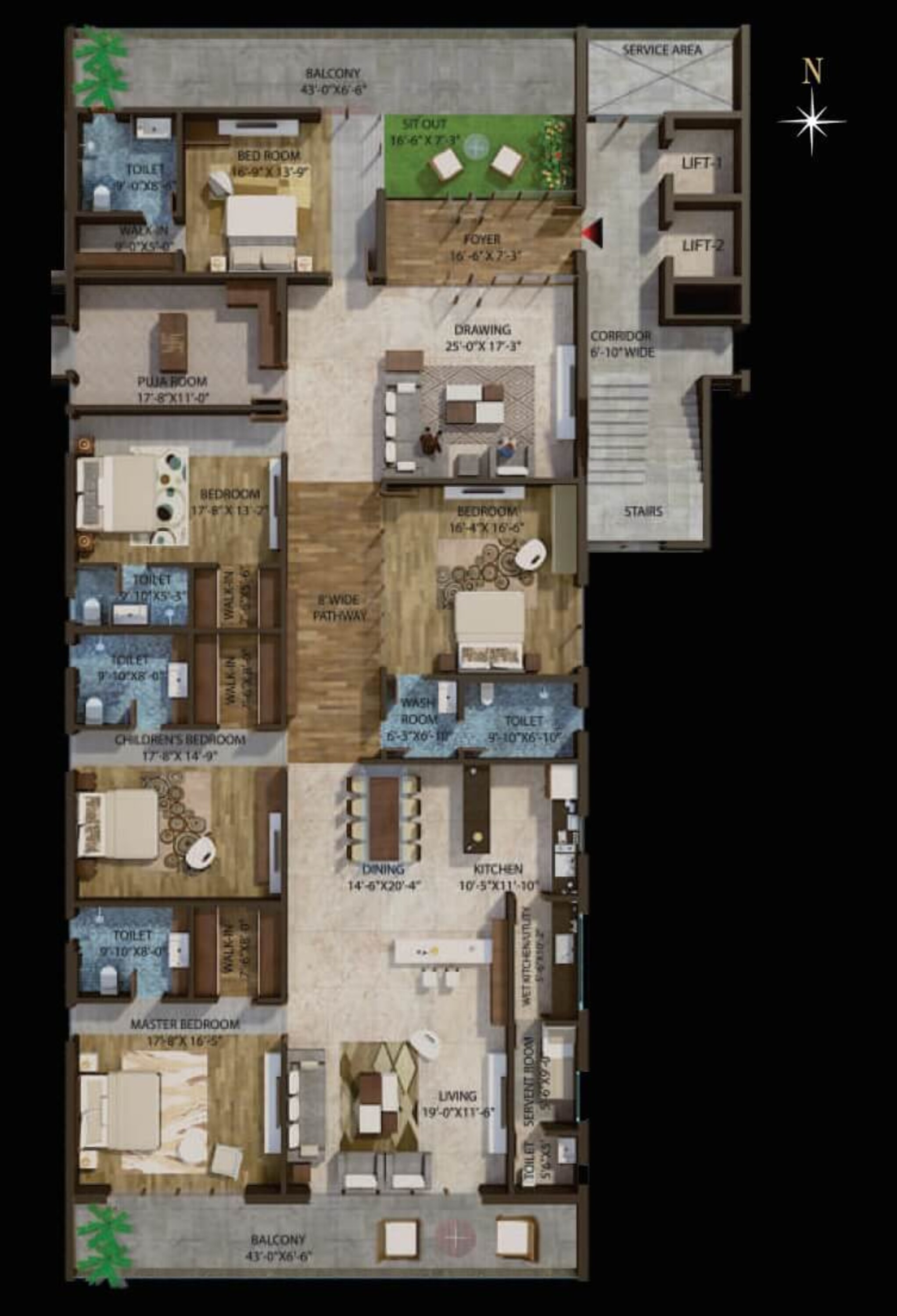 phoenix halcyon apartment 5bhk sq 6757sqft 1