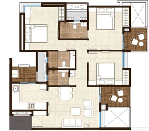 3 BHK 1427 Sq. Ft. Apartment
