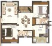 Prajay Virgin County Apartments 2 BHK Layout