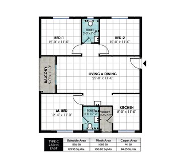  2.5 BHK Apartment at Praneeth APR Pranav Townsquare, Bachupally – for Rent
