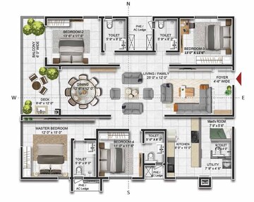  4 BHK Apartment at Prestige Beverly Hills, Kokapet – for Sale