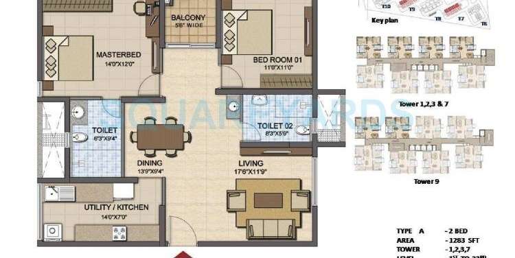 prestige high fields gachibowli apartment 2 bhk 1283sqft 20230217170230