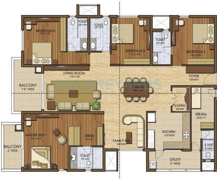 prestige ivy league apartment 4bhk 3101sqft1