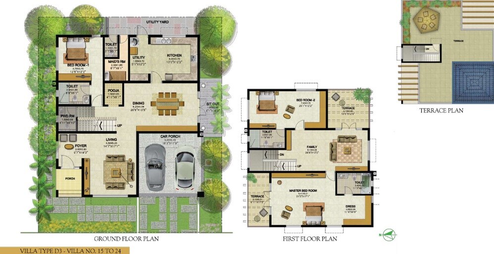 3 BHK 4036 Sq. Ft. Villa